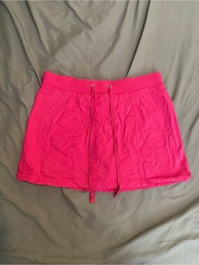 Y2K Hot Pink Drawstring Mini Skort